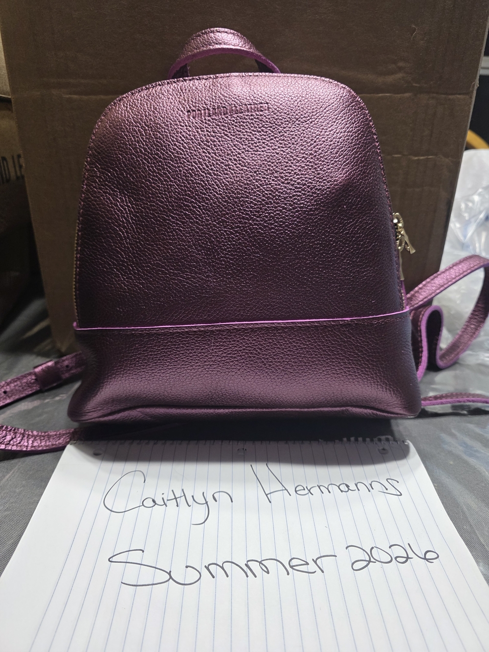 Portland Leather Ultra Violet Backpack Discountinued Color And Style